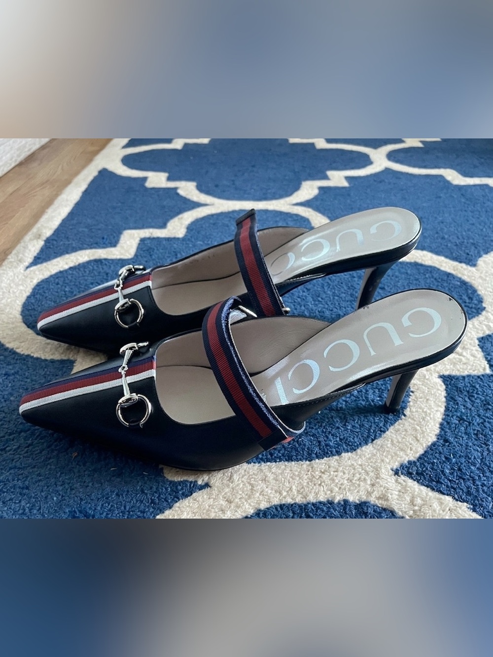 Gucci Leather Emma Mules - Picture 3 of 3